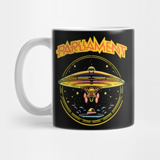 Parliament Funkadelic Retro Mothership UFO Rock Funk Throwback Mug